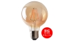 LED-lampa CLASIC AMBER G95 E27/8W/230V 2200K – Brilagi