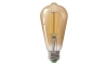 LED-lampa CLASIC AMBER ST64 E27/10W/230V 2200K – Brilagi