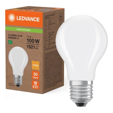 LED-lampa CLASSIC FILAMENT A60 E27/7,2W/230V 2700K - Ledvance
