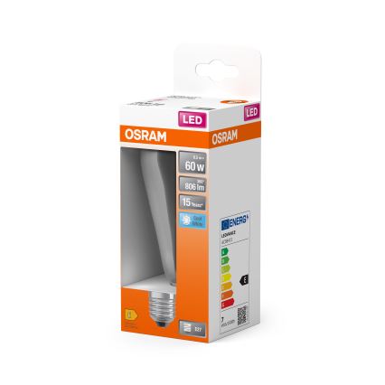 LED-lampa CLASSIC FILAMENT E27/6,5W/230V 4000K - Osram