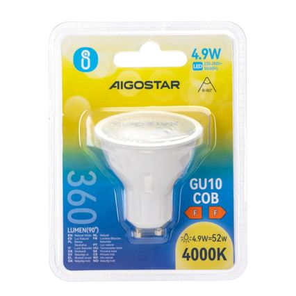 LED-lampa COB GU10/4,9W/230V 4000K - Aigostar