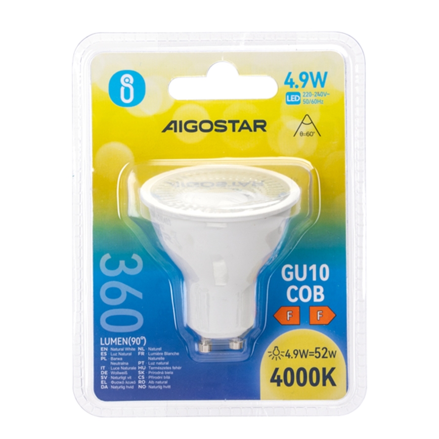 LED-lampa COB GU10/4,9W/230V 4000K - Aigostar