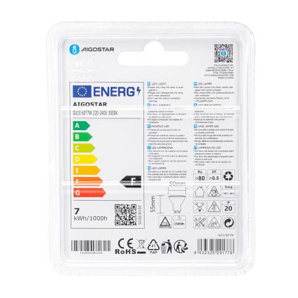 LED-lampa COB GU10/7W/230V 3000K - Aigostar