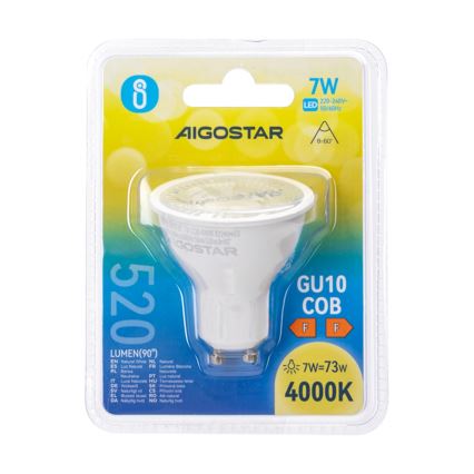 LED-lampa COB GU10/7W/230V 4000K - Aigostar