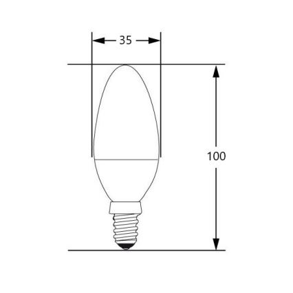 LED-lampa E14/4W/230V 2700-3000K