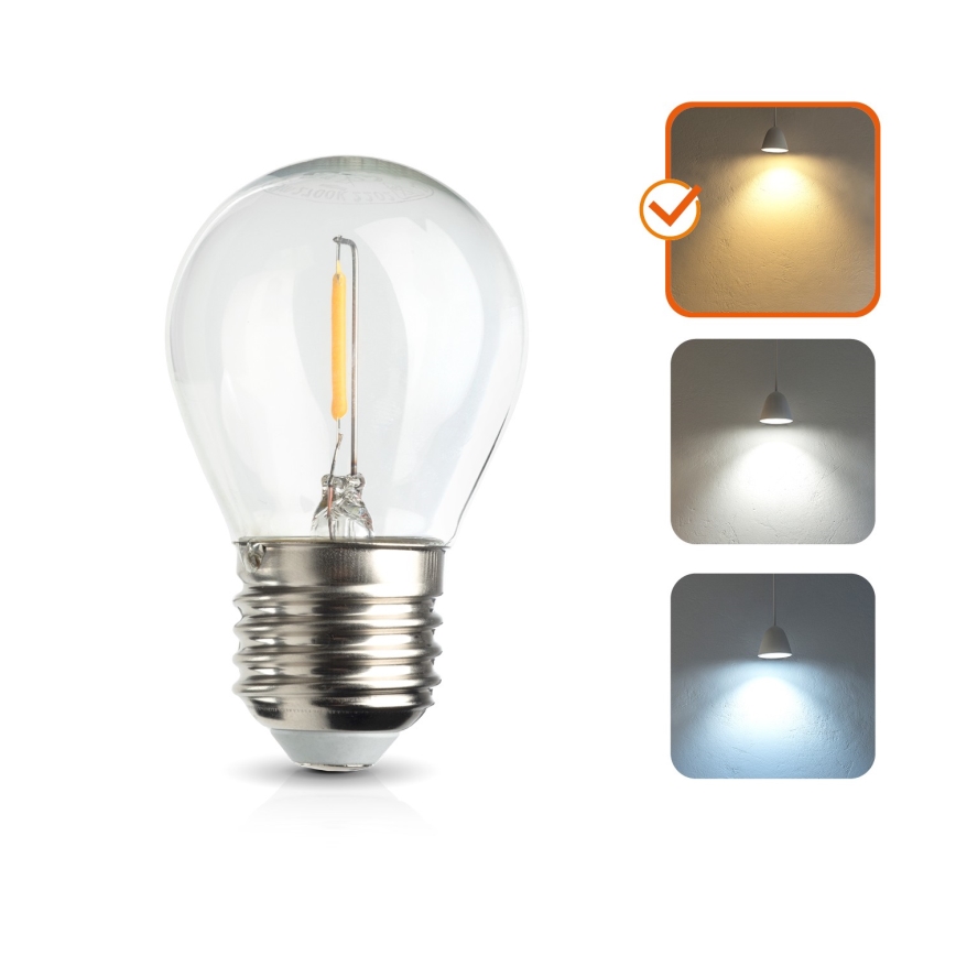 LED-lampa E27/1,3W/230V 2700K
