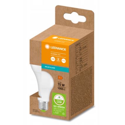 LED-lampa av återvunnen plast E27/10W/230V 4000K - Ledvance