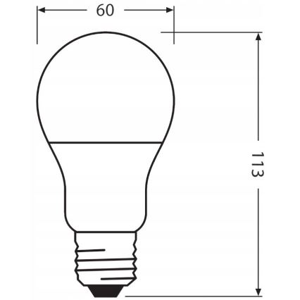 LED-lampa av återvunnen plast E27/10W/230V 4000K - Ledvance