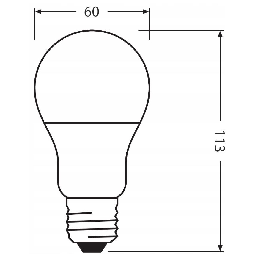 LED-lampa av återvunnen plast E27/10W/230V 4000K - Ledvance