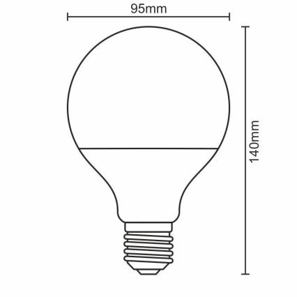 LED-lampa E27/18W/165-265V 4000K