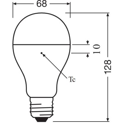 LED-lampa E27/19W/230V 6500K - Osram