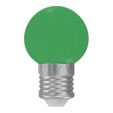 LED-lampa E27/1W/230V 5500-6500K grön