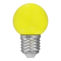 LED-lampa E27/1W/230V 5500-6500K gul