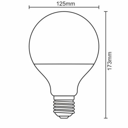 LED-lampa E27/20W/165-265V 3000K