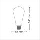 LED-lampa E27/4W/230V 2000K
