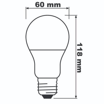 LED-lampa ECO E27/13W/230V 2700K 1521lm
