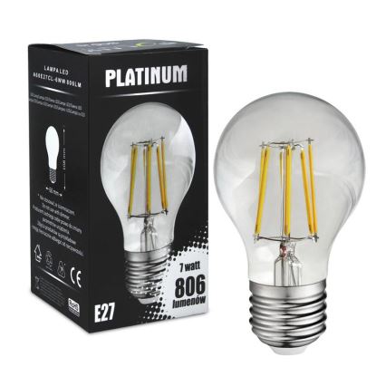 LED-lampa FILAMENT A60 E27/7W/230V 3000K