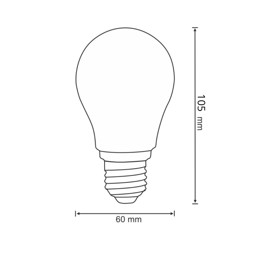 LED-lampa FILAMENT A60 E27/7W/230V 3000K
