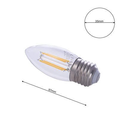 LED-lampa FILAMENT E27/4W/230V 2700K