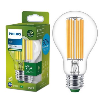 LED-lampa FILAMENT Philips A70 E27/5,2W/230V 4000K