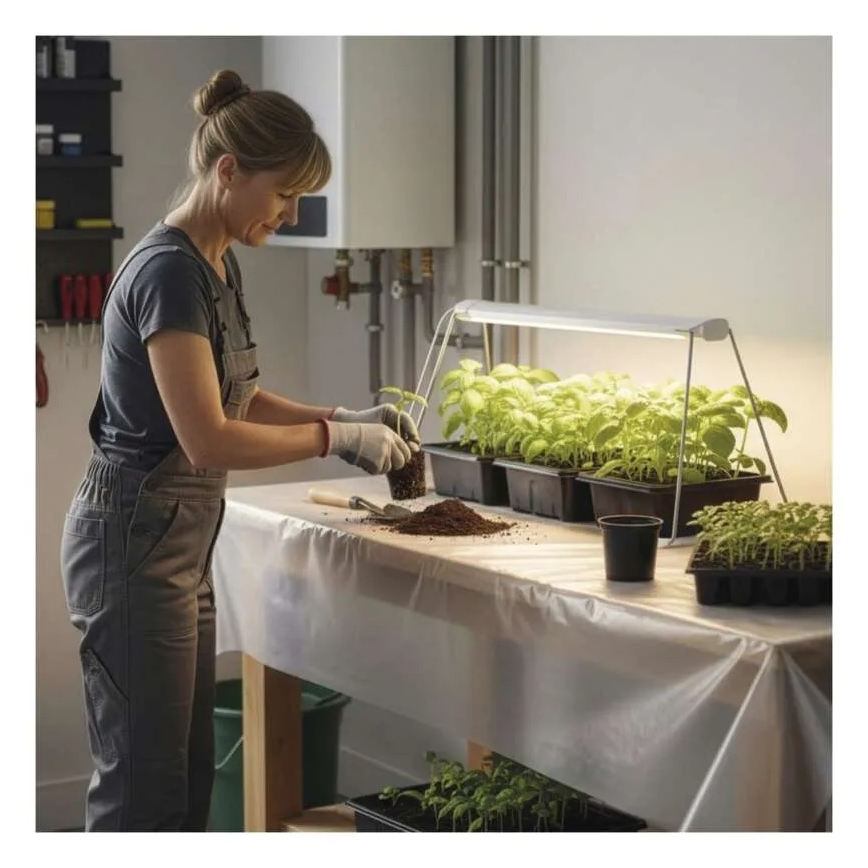LED-lampa för inomhusodling GROW LED/15W/230V