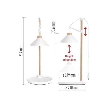 LED-lampa för inomhusodling GROW LED/7W/5V