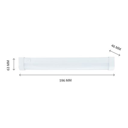 LED lampa för undersidan av köksskåp AQUATICA LED/15W/230V 6000K IP44