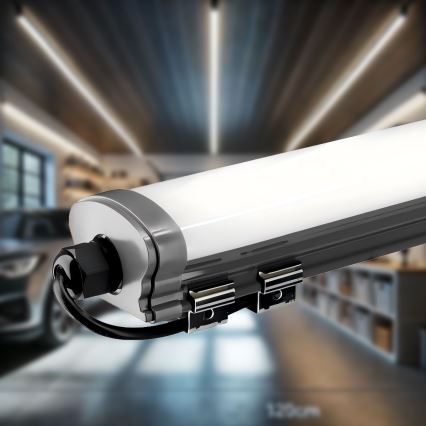 LED lampa för undersidan av köksskåp LED/60W/230V 6000K 120 cm IP65 svart