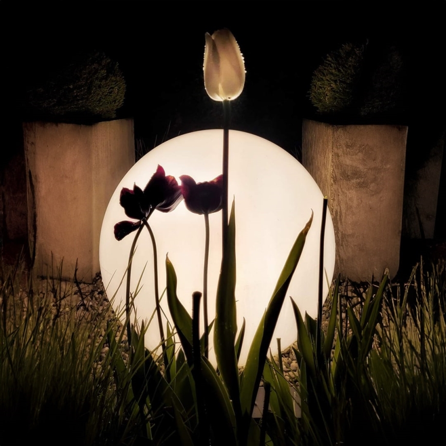 LED-lampa för utomhusbruk GLOBO 1xE27/9W/230V diameter 30 cm IP44