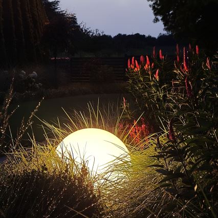LED-lampa för utomhusbruk GLOBO 1xE27/9W/230V diameter 30 cm IP44