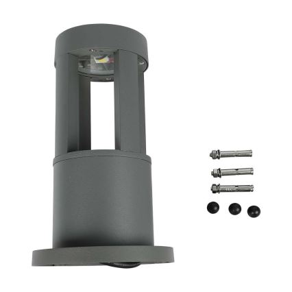 LED-lampa för utomhusbruk LED/10W/230V 25cm 3000K IP65 grå