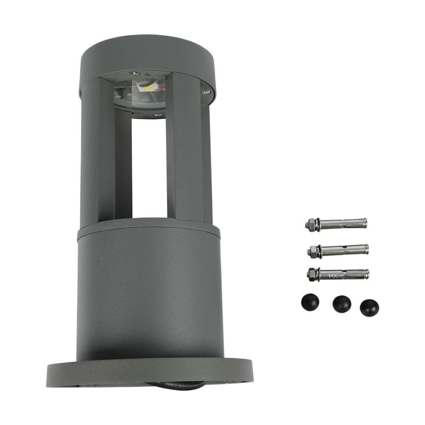 LED-lampa för utomhusbruk LED/10W/230V 25cm 6400K IP65 grå