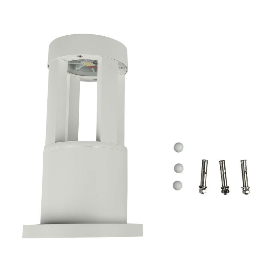 LED-lampa för utomhusbruk LED/10W/230V 25cm 6400K IP65 vit
