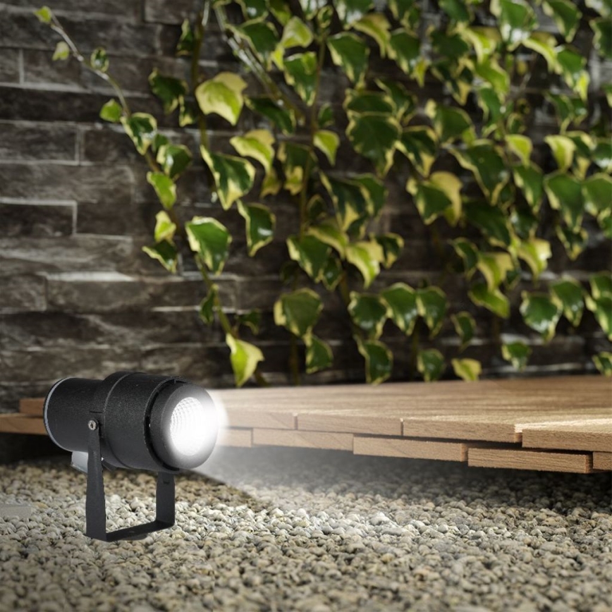 LED-lampa för utomhusbruk LED/12W/100-240V IP65 4000K svart