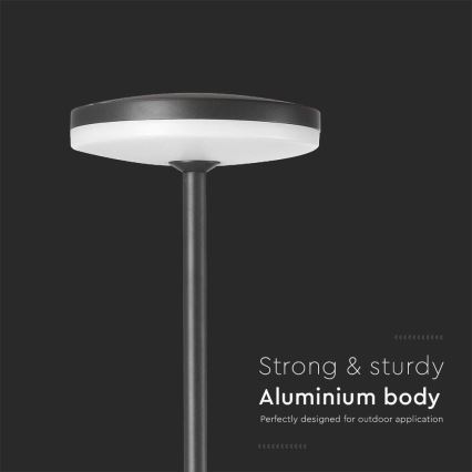LED-lampa för utomhusbruk LED/12W/230V 4000K IP65 antracit