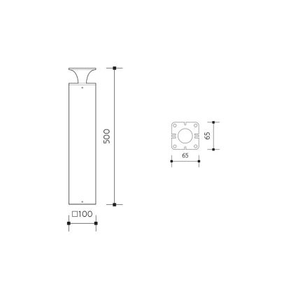 LED-lampa för utomhusbruk ORNELA LED/6W/230V 3000K IP54 antracit