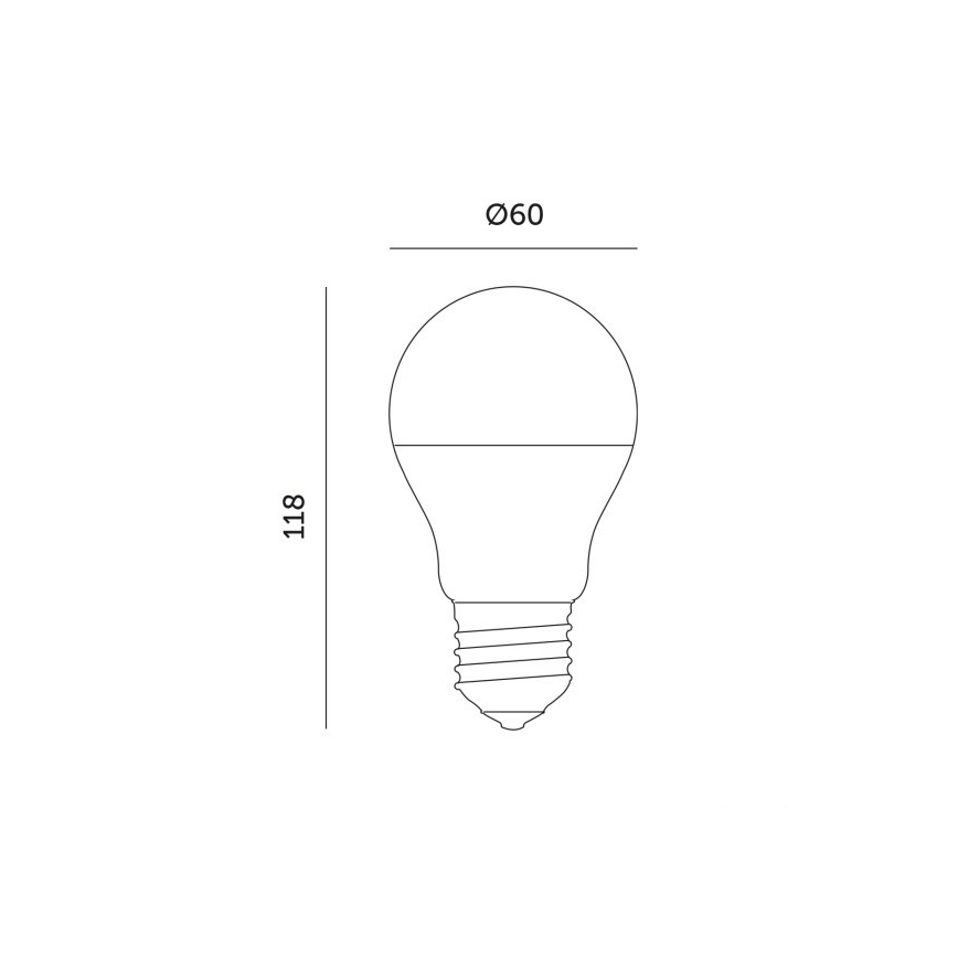 LED-lampa för växtbelysning PLANTY E27/11W/230V 1200K vit