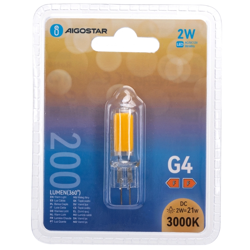 LED-lampa G4/2W/12V 3000K - Aigostar