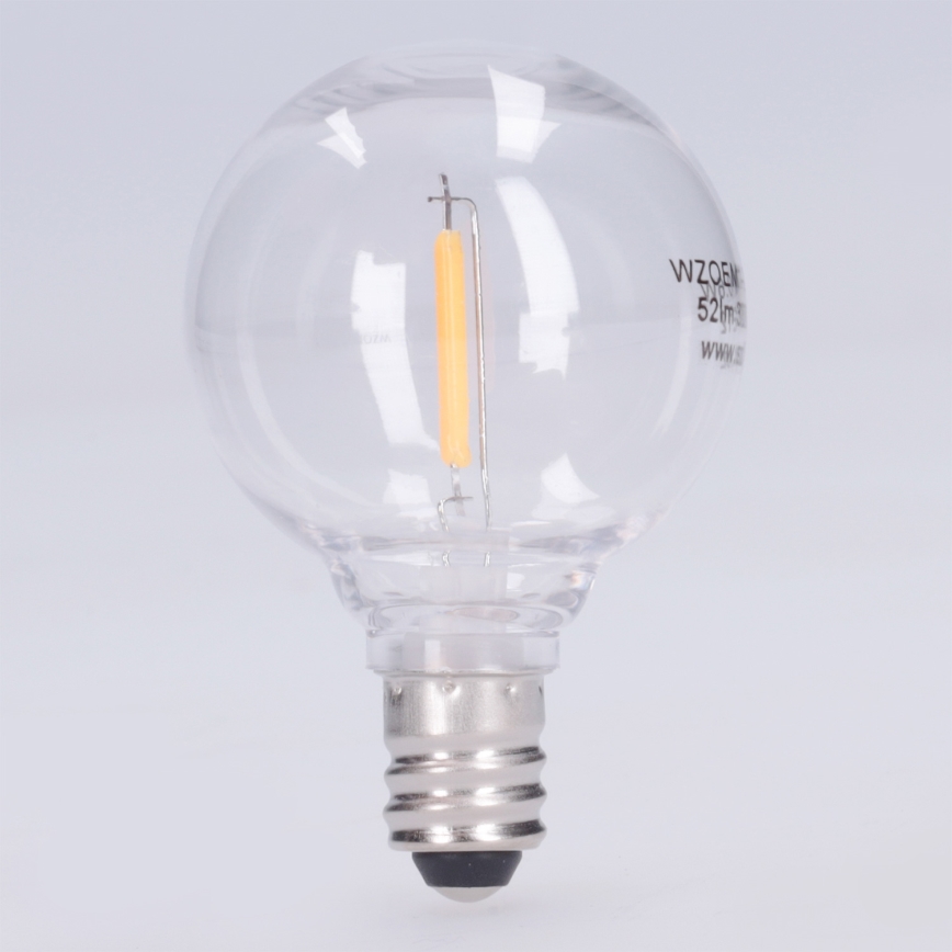 LED-lampa G40 E12/0,6W/24V 3000K - BRILAGI