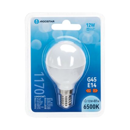 LED-lampa G45 E14/12W/230V 6500K - Aigostar