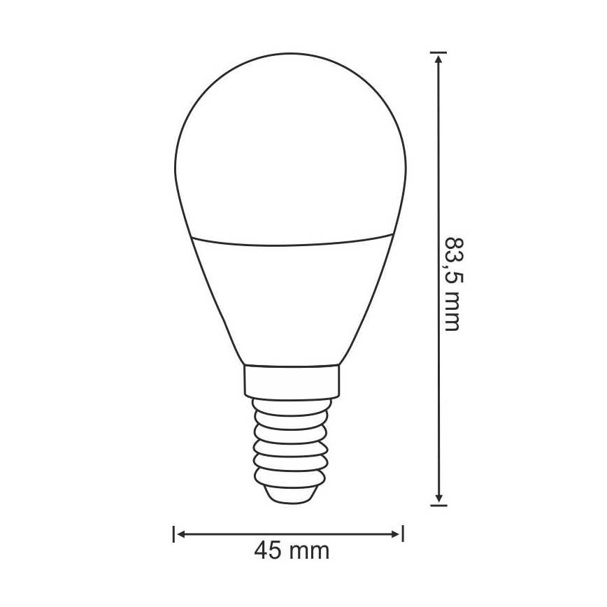 LED-lampa G45 E14/3,5W/230V 3000K