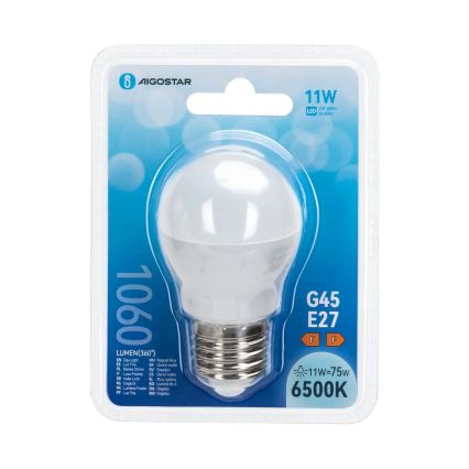 LED-lampa G45 E27/11W/230V 6500K - Aigostar