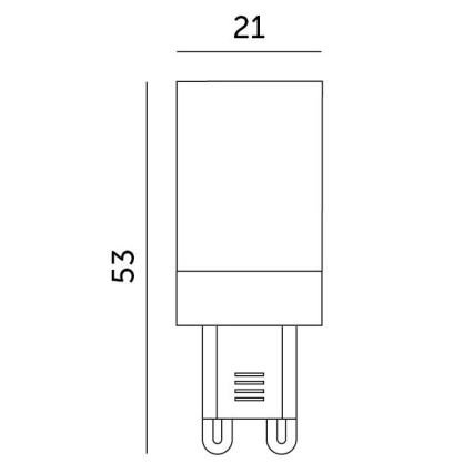 LED-lampa G9/3W/230V 6000K 100°