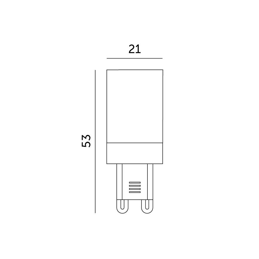 LED-lampa G9/3W/230V 6000K 100°