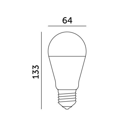 LED-lampa GS E27/17W/230V 4000K
