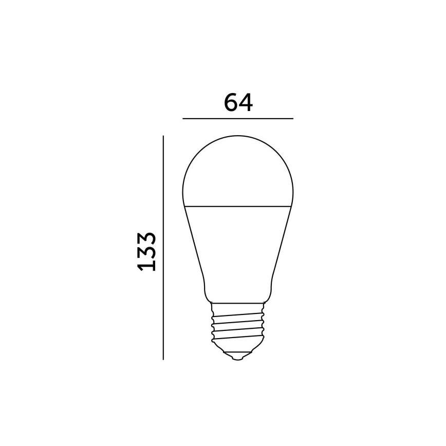 LED-lampa GS E27/17W/230V 6500K