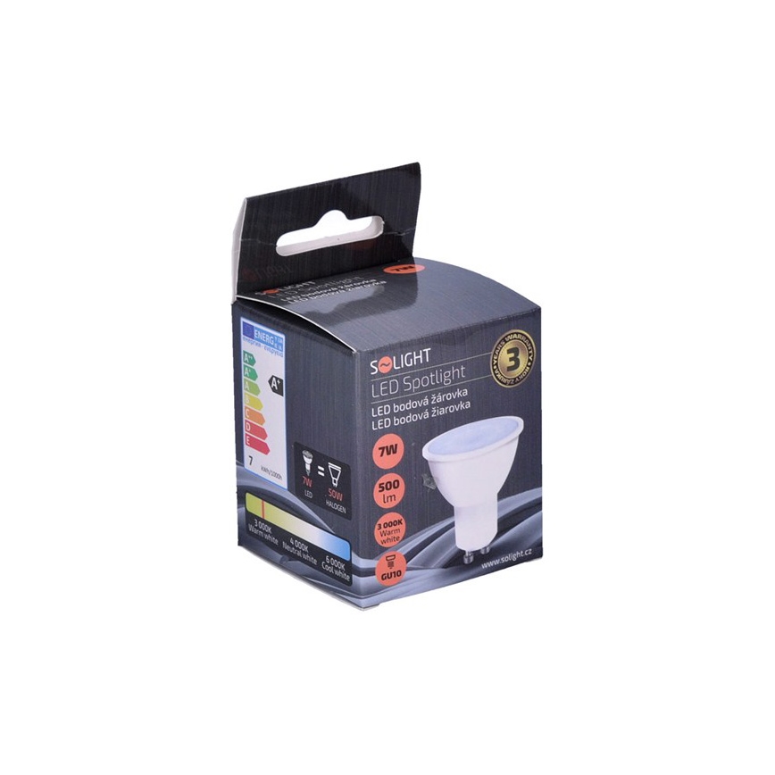 LED-lampa GU10/7W/230V 3000K - Solight