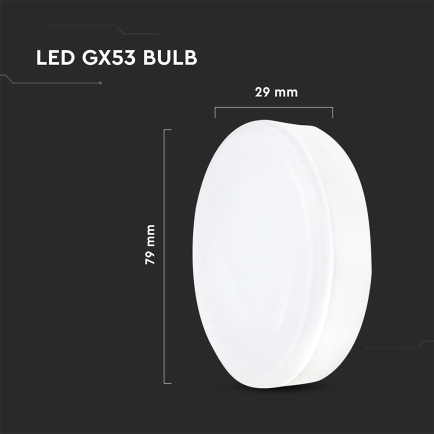 LED-lampa GX53/6,4W/230V 3000K