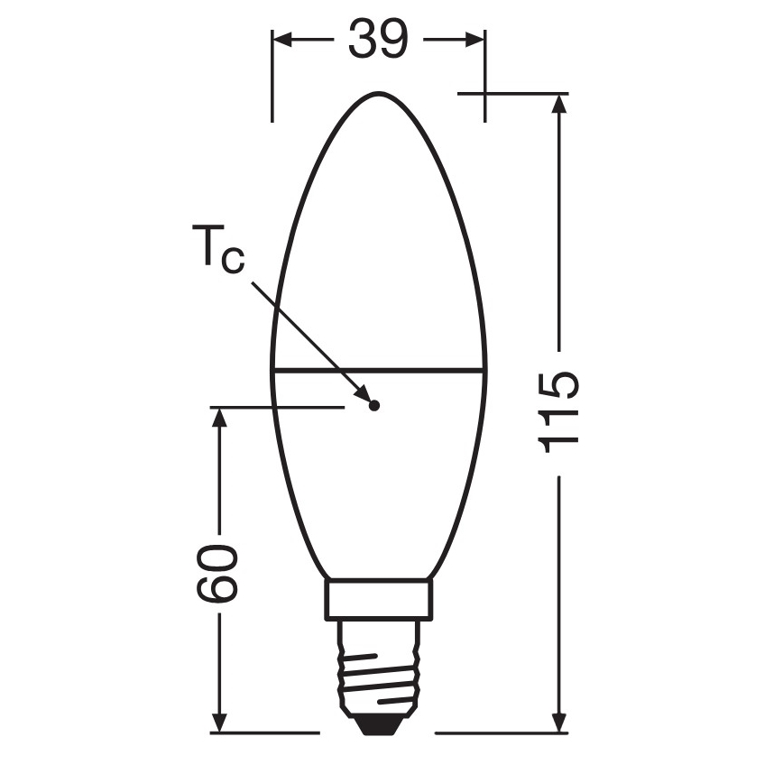 LED-lampa i återvunnen plast B39 E14/7,5W/230V 2700K - Osram