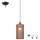 LED-lampa i kabel NOEL MINI 1xE27/60W/230V brun